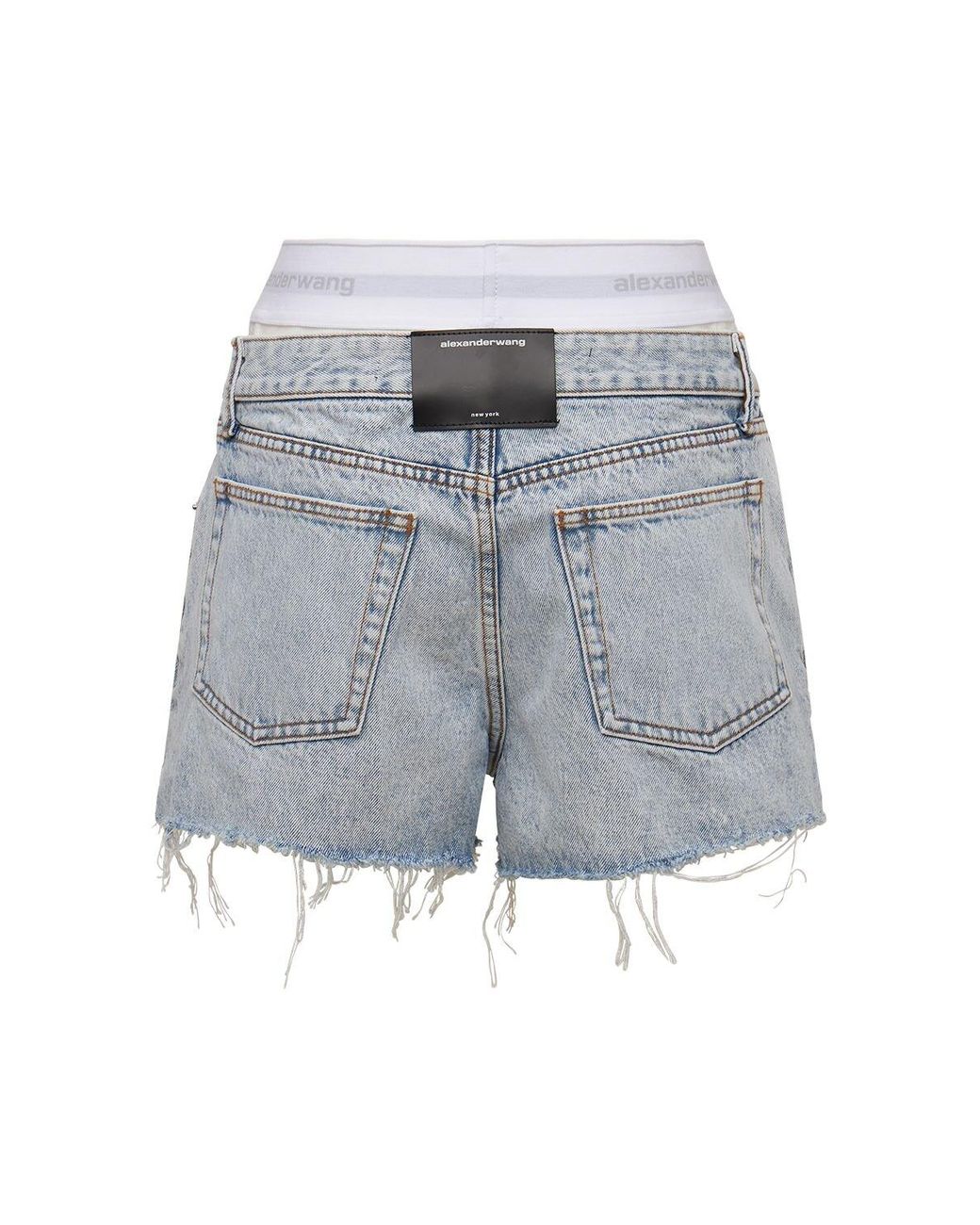 Alexander Wang High Rise Denim Shorts W 