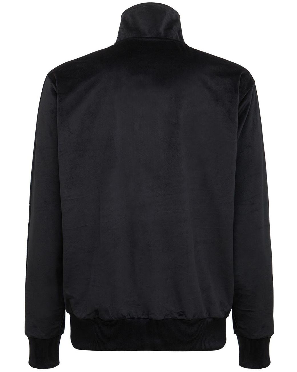 plain black track top
