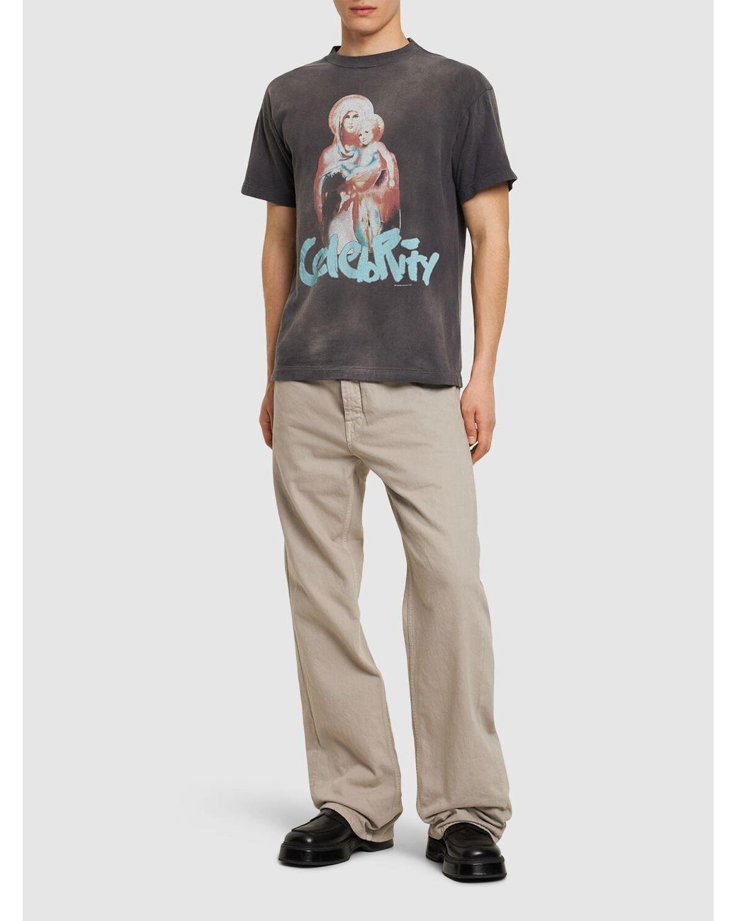Saint Michael Shermer Academy X Saint Mx6 T-shirt in Gray Saint Michael Shermer Academy X Saint Mx6 T-shirt in Gray