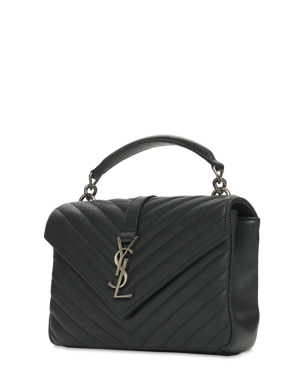 ysl black medium college bolsa