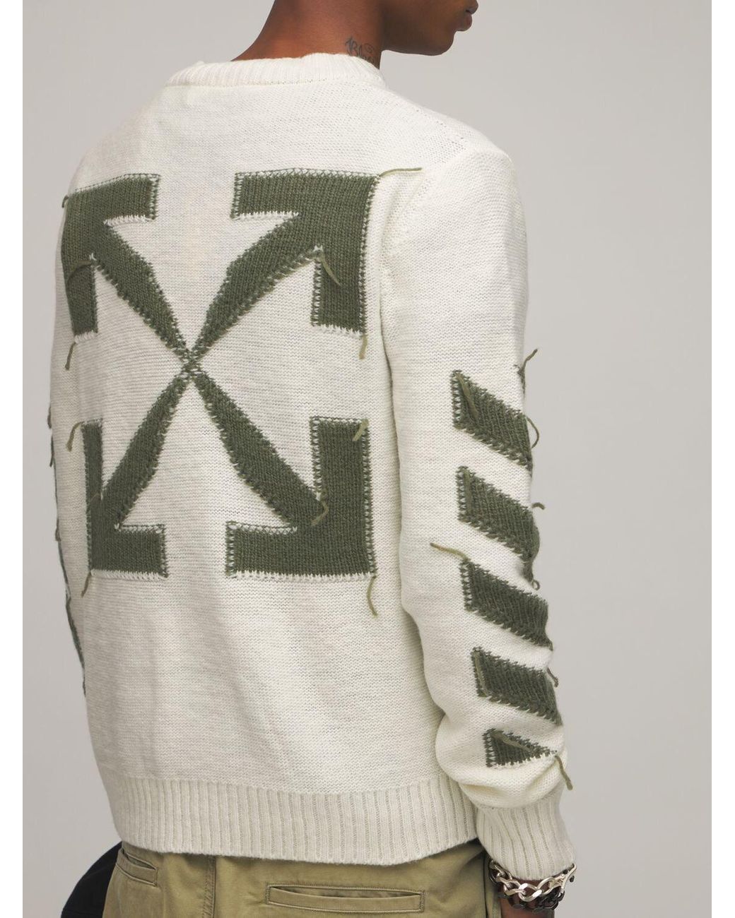 Off-White c/o Virgil Abloh Reverse Arrow Diag Knit Sweater Off-White c/o Virgil Abloh Reverse Arrow Diag Knit Sweater
