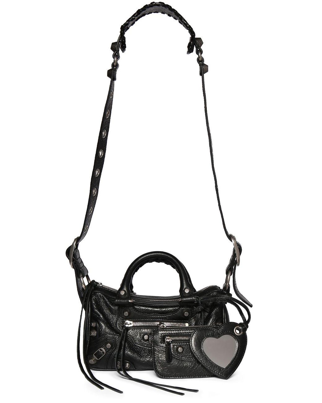 【バレンシアガ】セール！LE CAGOLE ミニ ダッフルバッグ White Balenciaga Le Cagole mini duffle bag for Women - White in