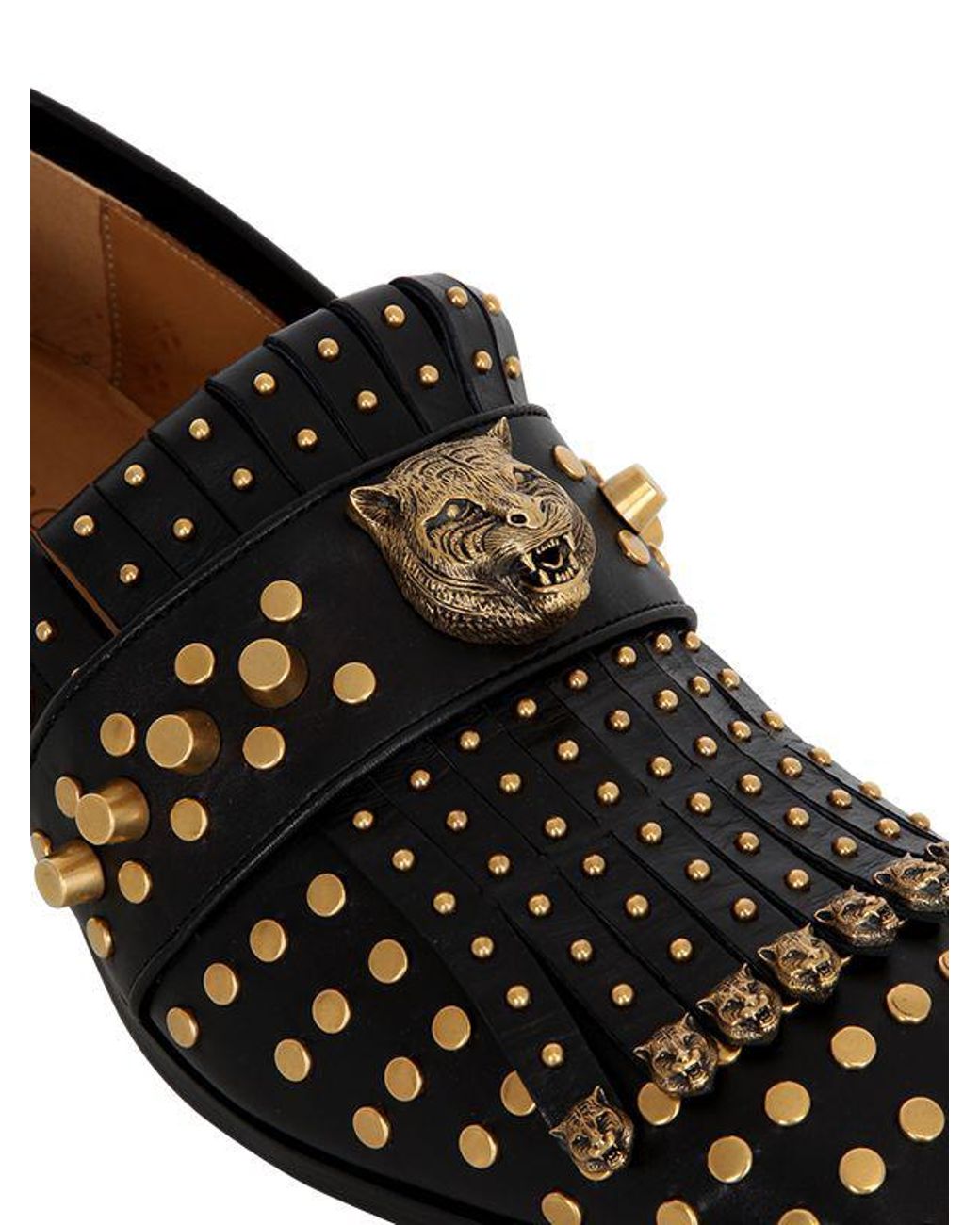 Gucci studded loafers 2025
