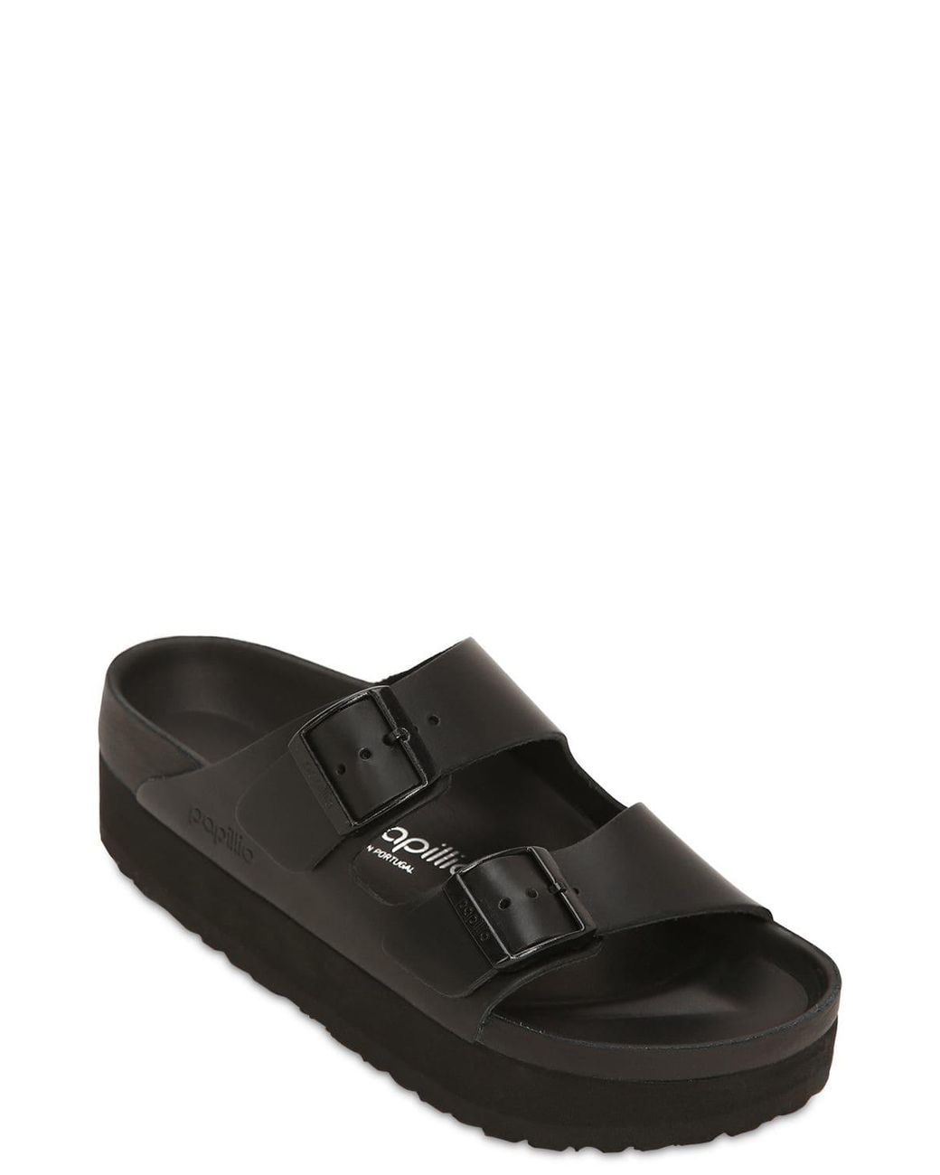 Birkenstock Papillio Arizona Platform Sandals in Black | Lyst