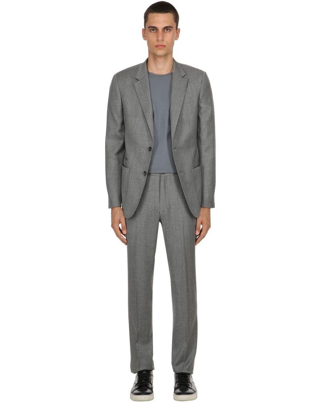 ZEGNA Techmerino Wash'n Go Suit in Grey for Men | Lyst Canada