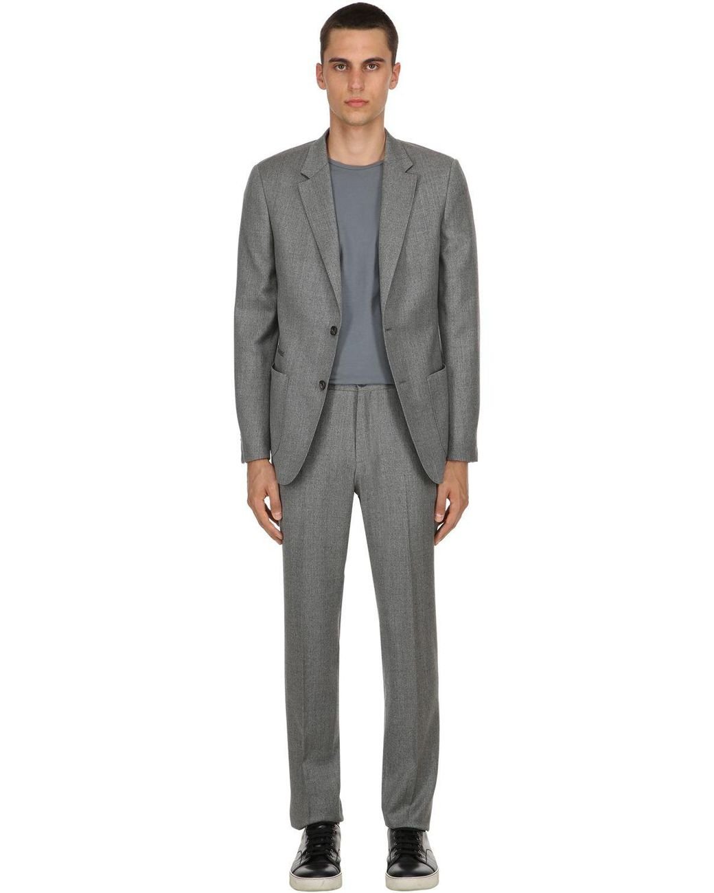 Zegna Techmerino Wash'n Go Suit in Gray for Men | Lyst