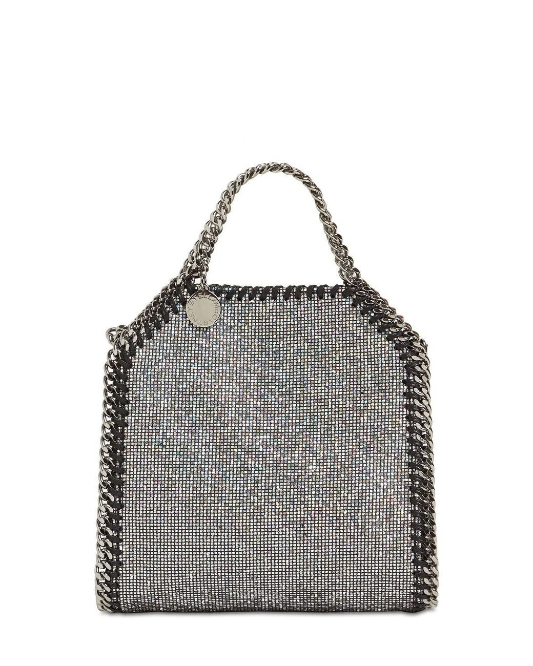 Stella McCartney Winzige Glitzertasche "falabella Disco" in Mettallic Lyst DE