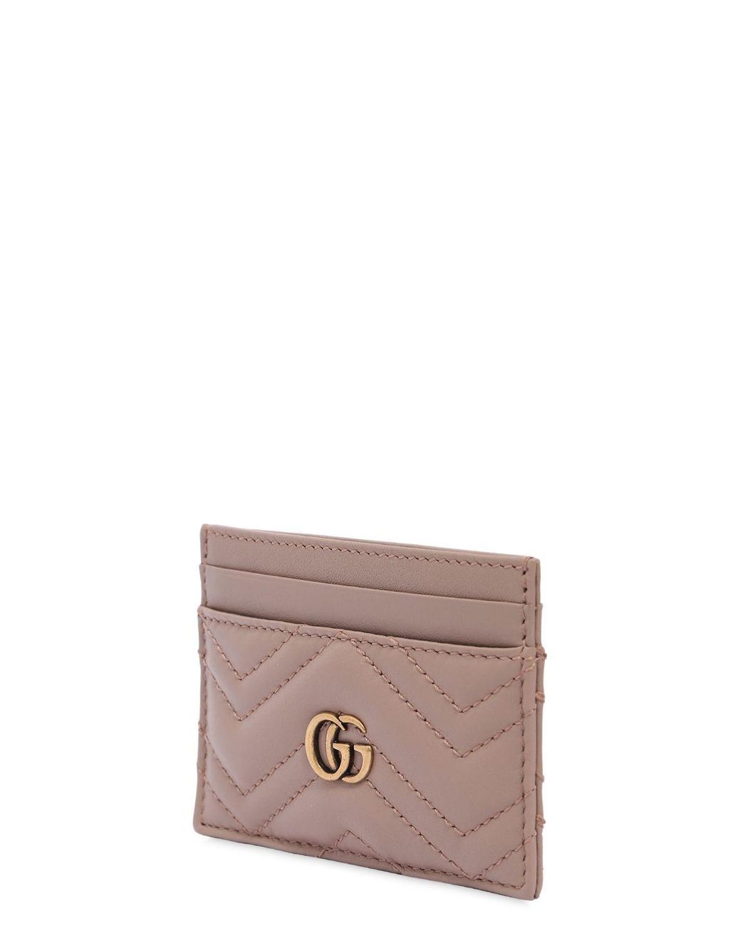 gucci marmont card case pink