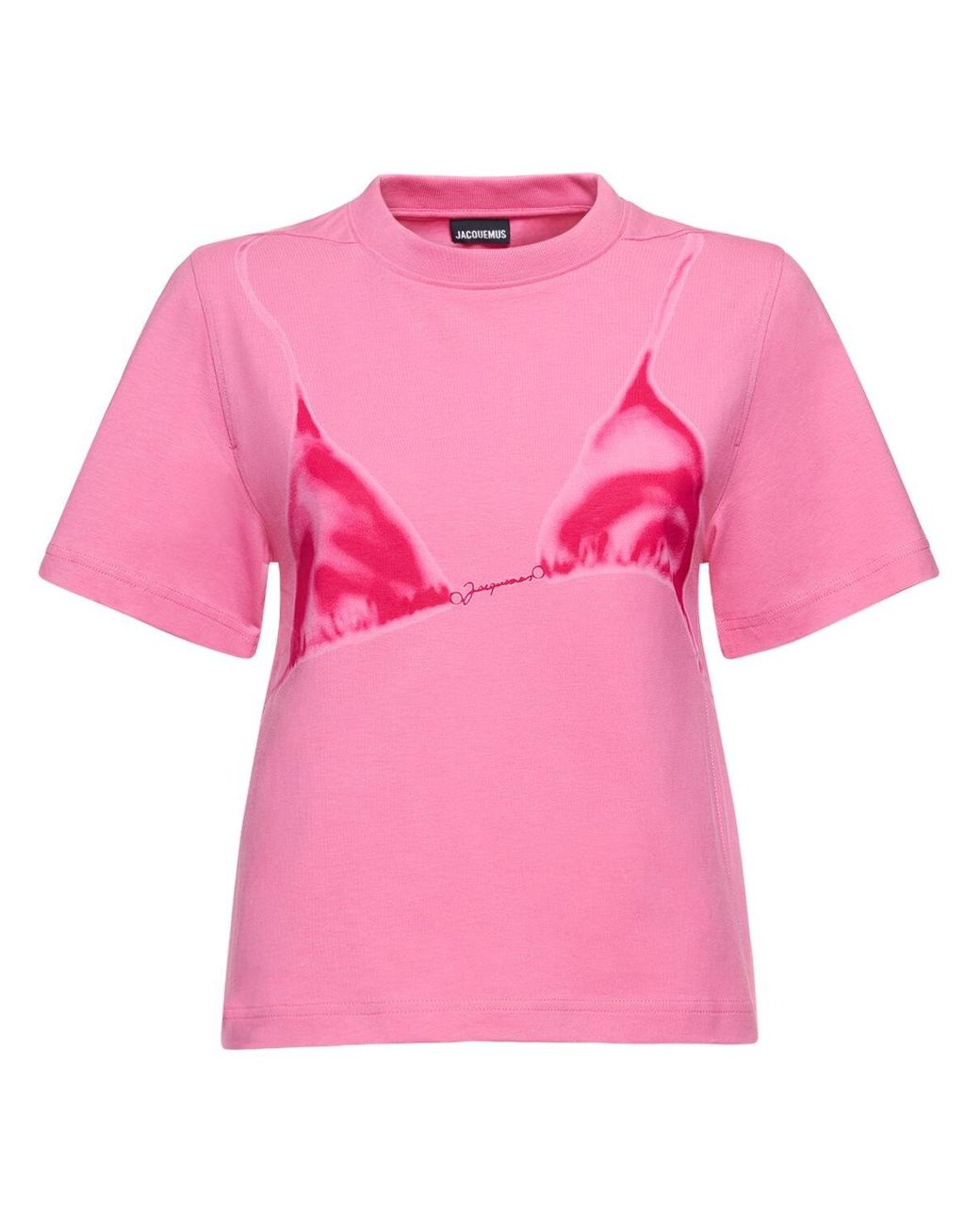 Jacquemus Le Tshirt Bikini Printed T-shirt in Pink | Lyst Australia