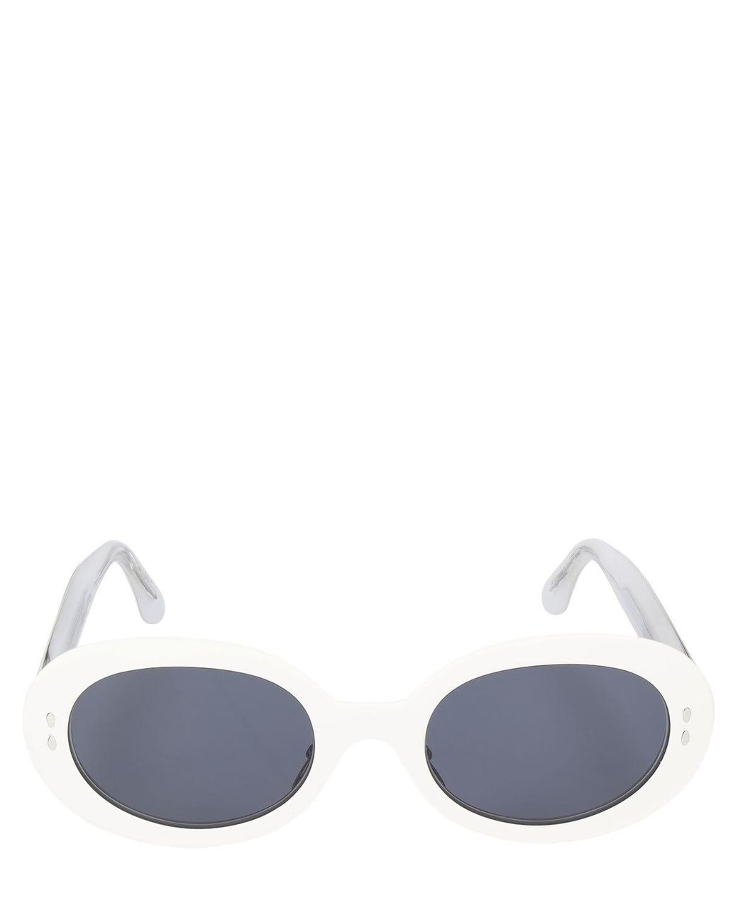 Grey Womens Sunglasses Isabel Marant Sunglasses Isabel Marant Oval Acetate Sunglasses in Black/Grey 