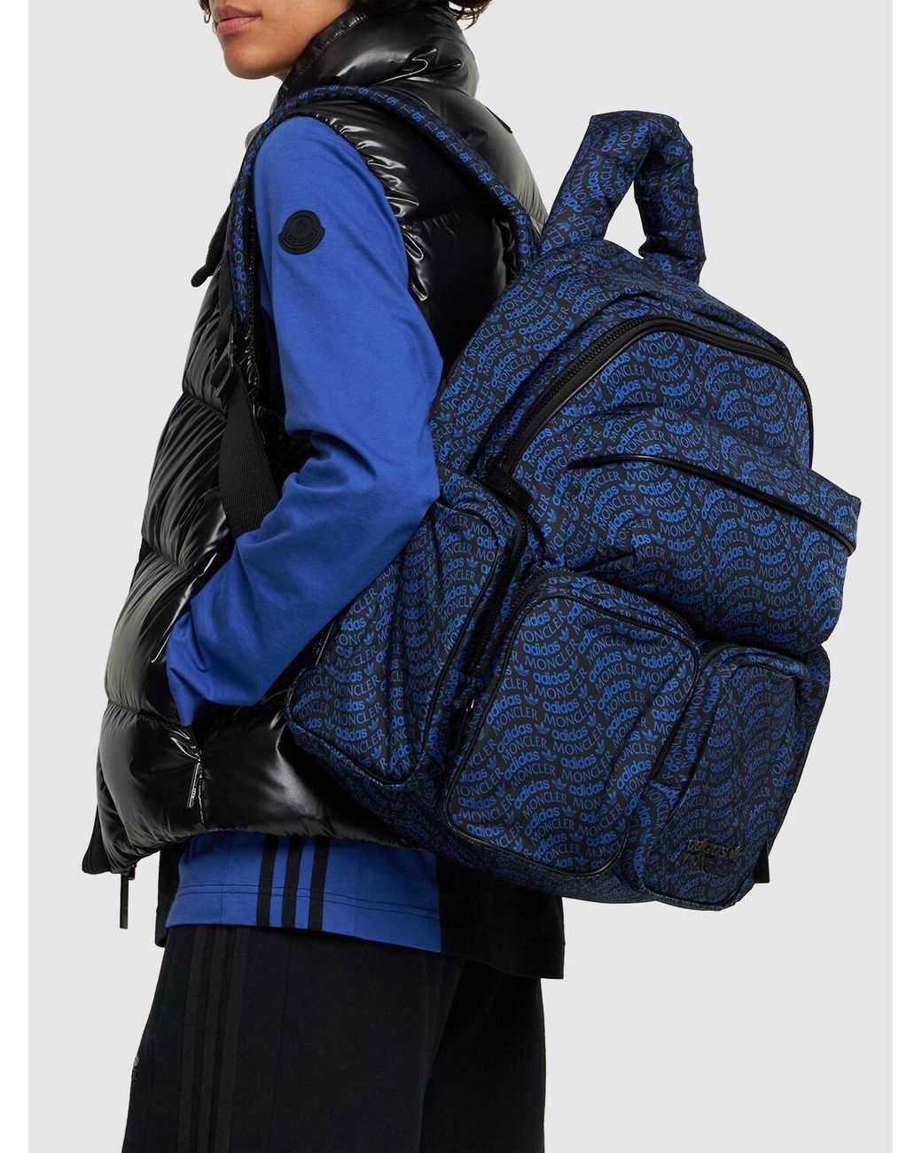 Moncler Genius Moncler X Adidas ナイロンバックパック ブルー | Lyst