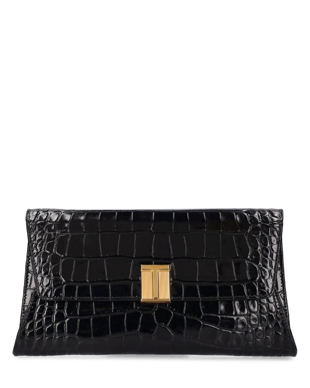 Black shiny clutch sales