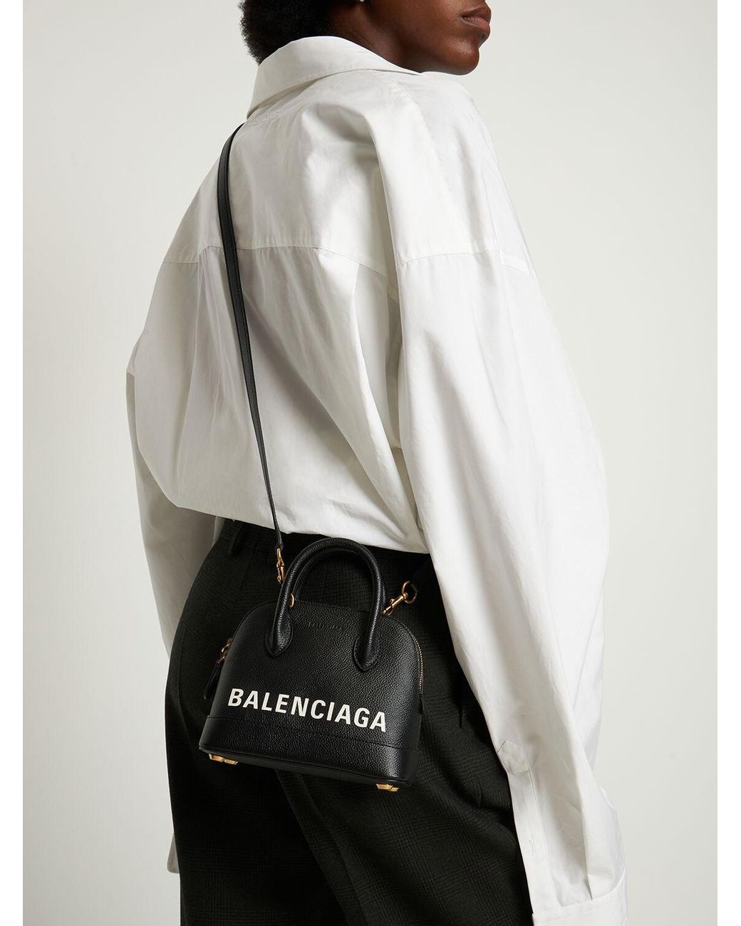 Balenciaga Ville Xxs Top Handle Bag in White