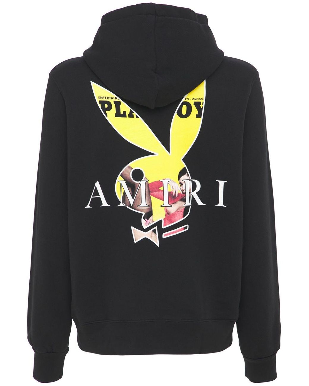 Amiri Playboy Cover Cotton Jersey Hoodie in Black for Men Lyst UK