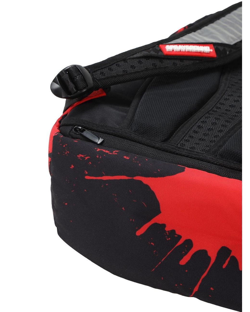 Sprayground-Venom-Shark-Mouth-Backpack-Black-White-Red-3 - Cool Js Online