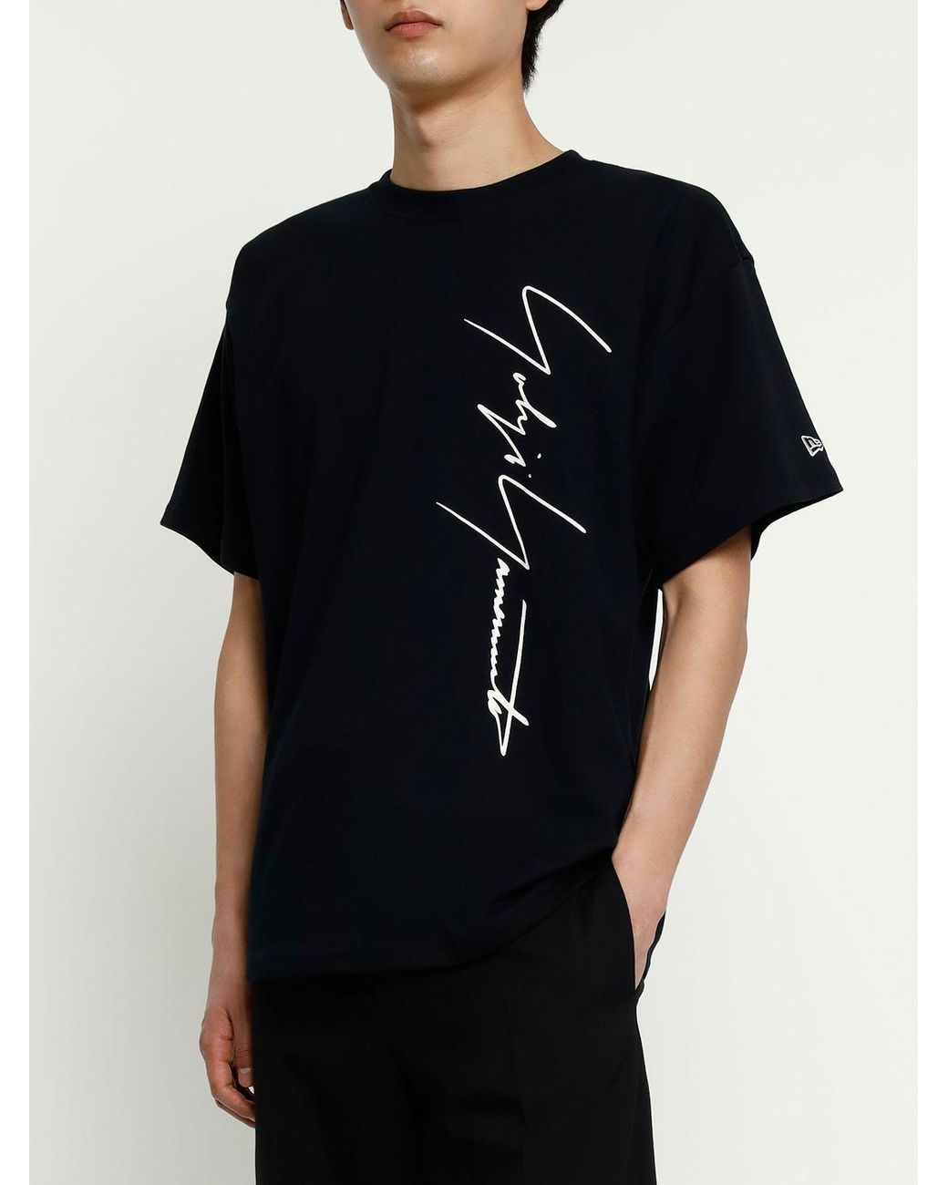 Yohji Yamamoto Oversize New Era Logo T-shirt in Black for Men | Lyst