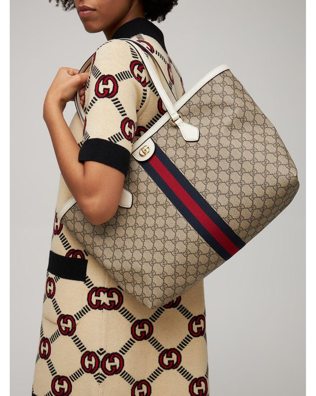 Gucci Ophidia Gg Supreme Original Tote Bag | Lyst