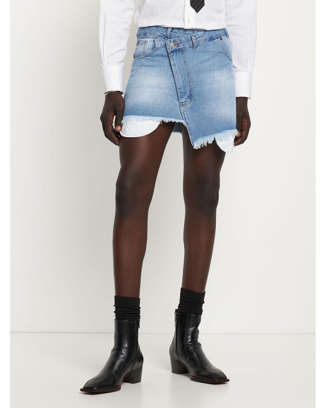 Egonlab. Wrapped Denim Skirt size 46-