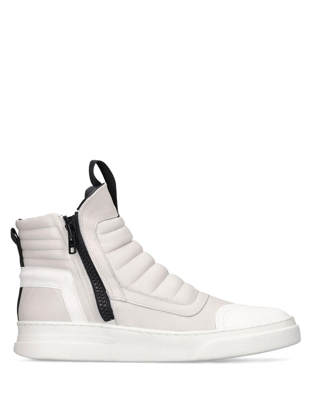 Bruno Bordese Nappa High Sneakers With Zip in White for Men | Lyst Canada