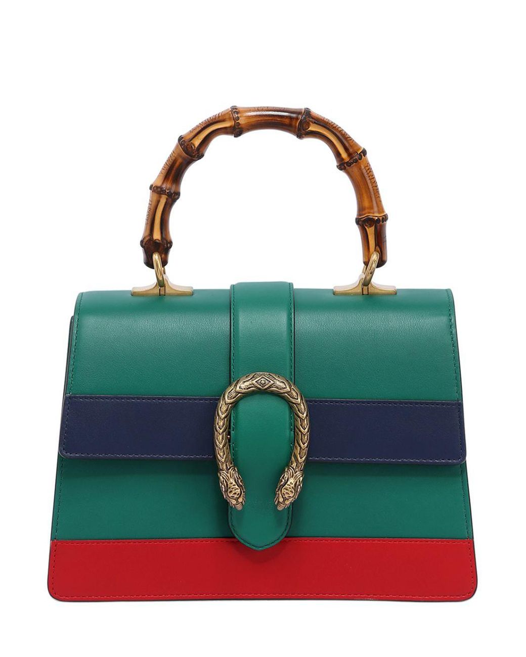 Bolso Pequeño "dionysus" De Piel Y Bamboo Gucci de color Verde | Lyst