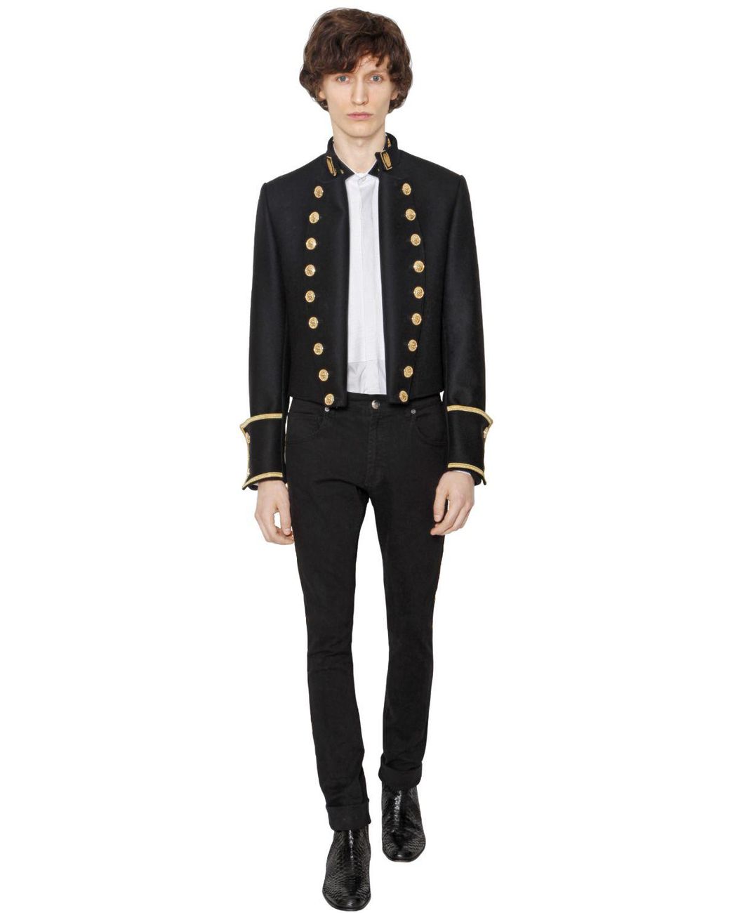 Fools Short Wool Cloth Military Jacket 