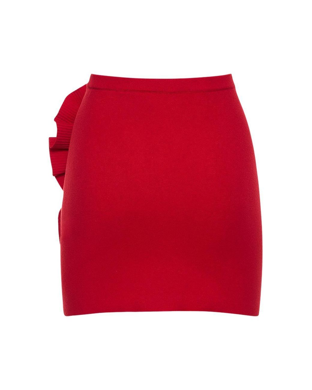 Magda Butrym Knit Mini Skirt 3d W Flowers in Red Lyst