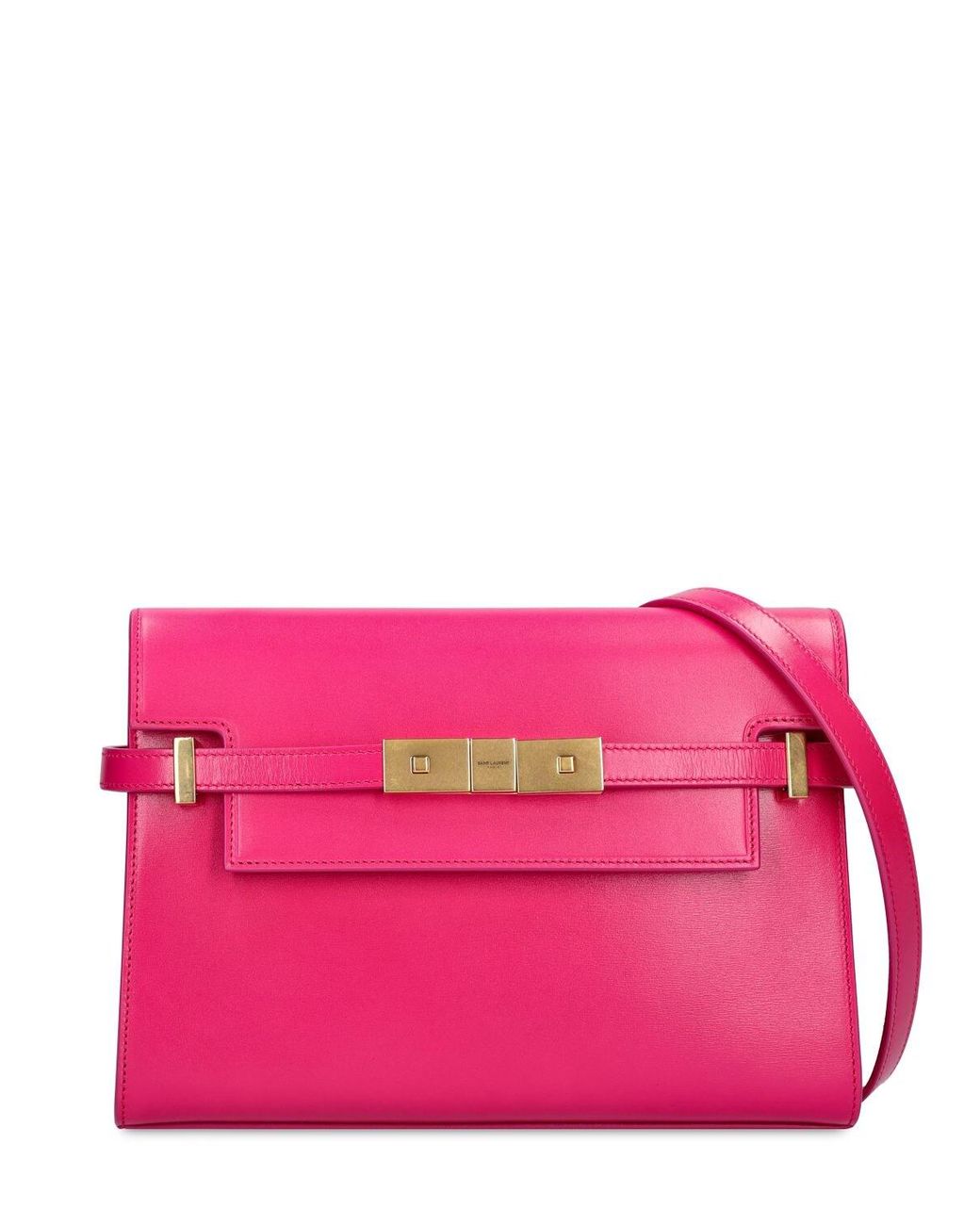Saint Laurent Small Manhattan Leather Bag in Pink Lyst
