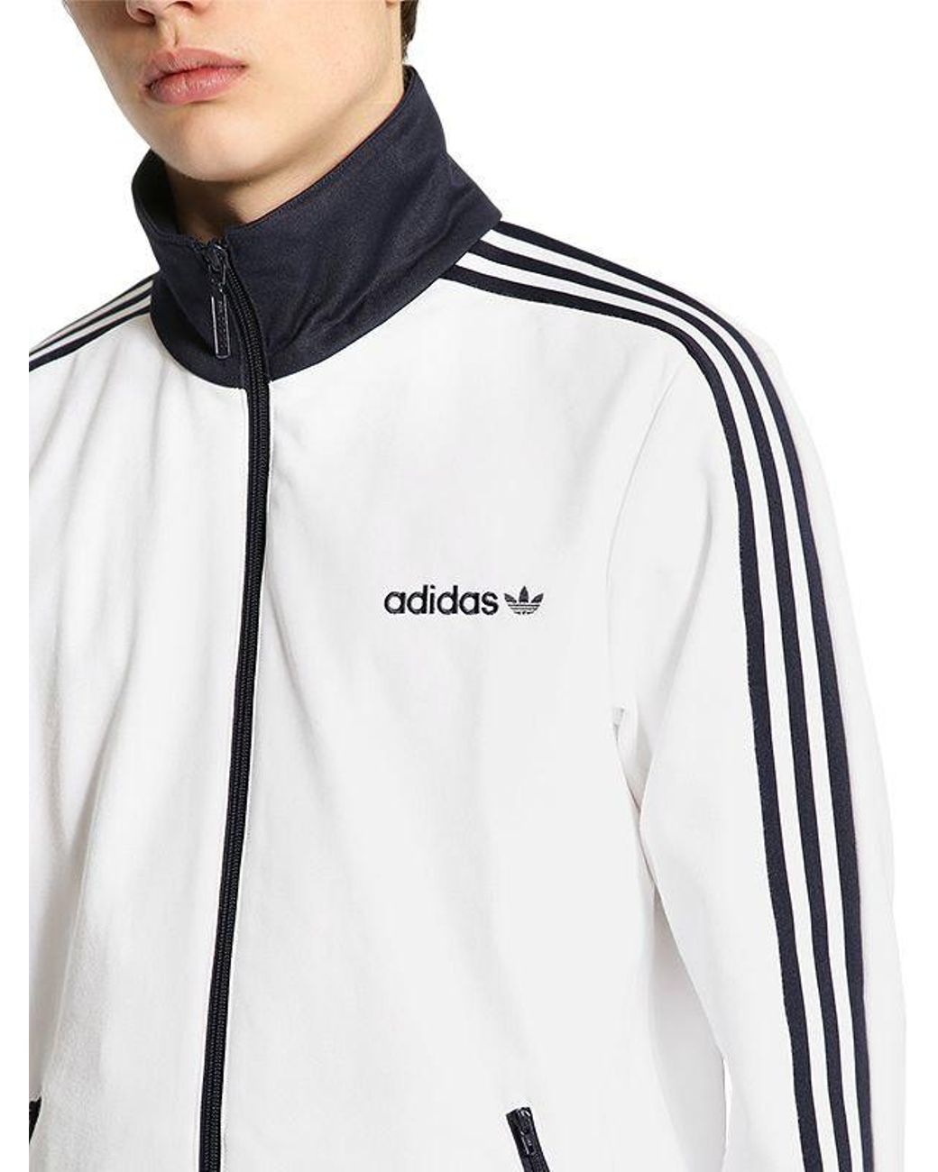 adidas Originals Bb Track Jacket in White for Men | Lyst