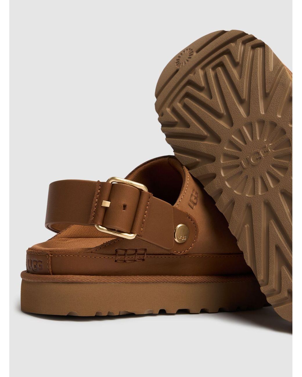UGG W Goldenstar Villa スエードミュール 25MM UGG 25Mm W Goldenstar Villa Suede Mules in Brown | Lyst