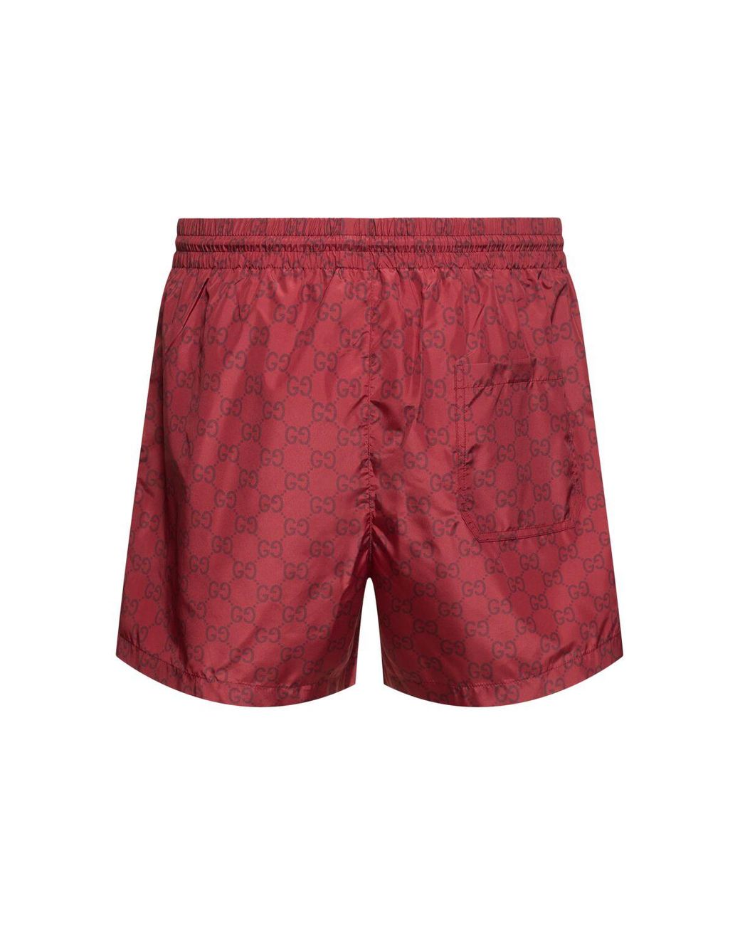 Gucci Gg Nylon Swim Shorts in Red for Men Lyst UK