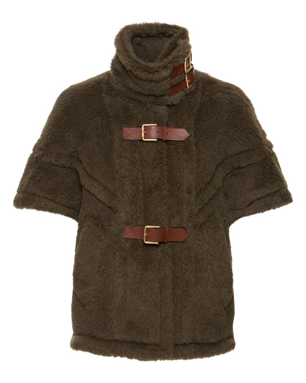 MAX MARA【関税送料込】LVR Exclusive New Rodanoo テディケープ max-mara-Khaki-Lvr-Exclusive-