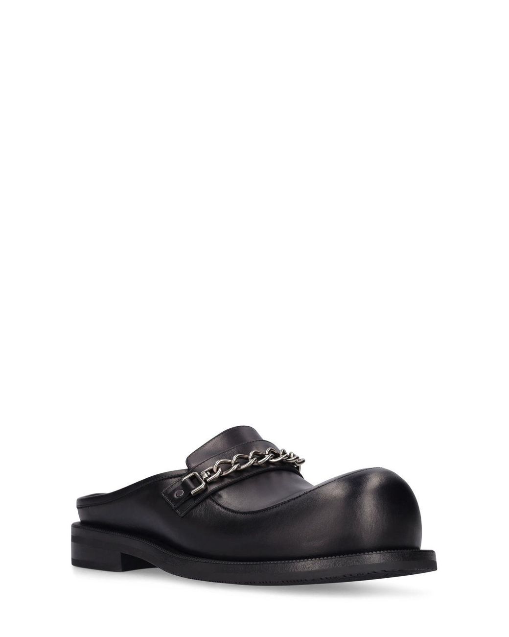 martine-rose-black-Homme-Mules