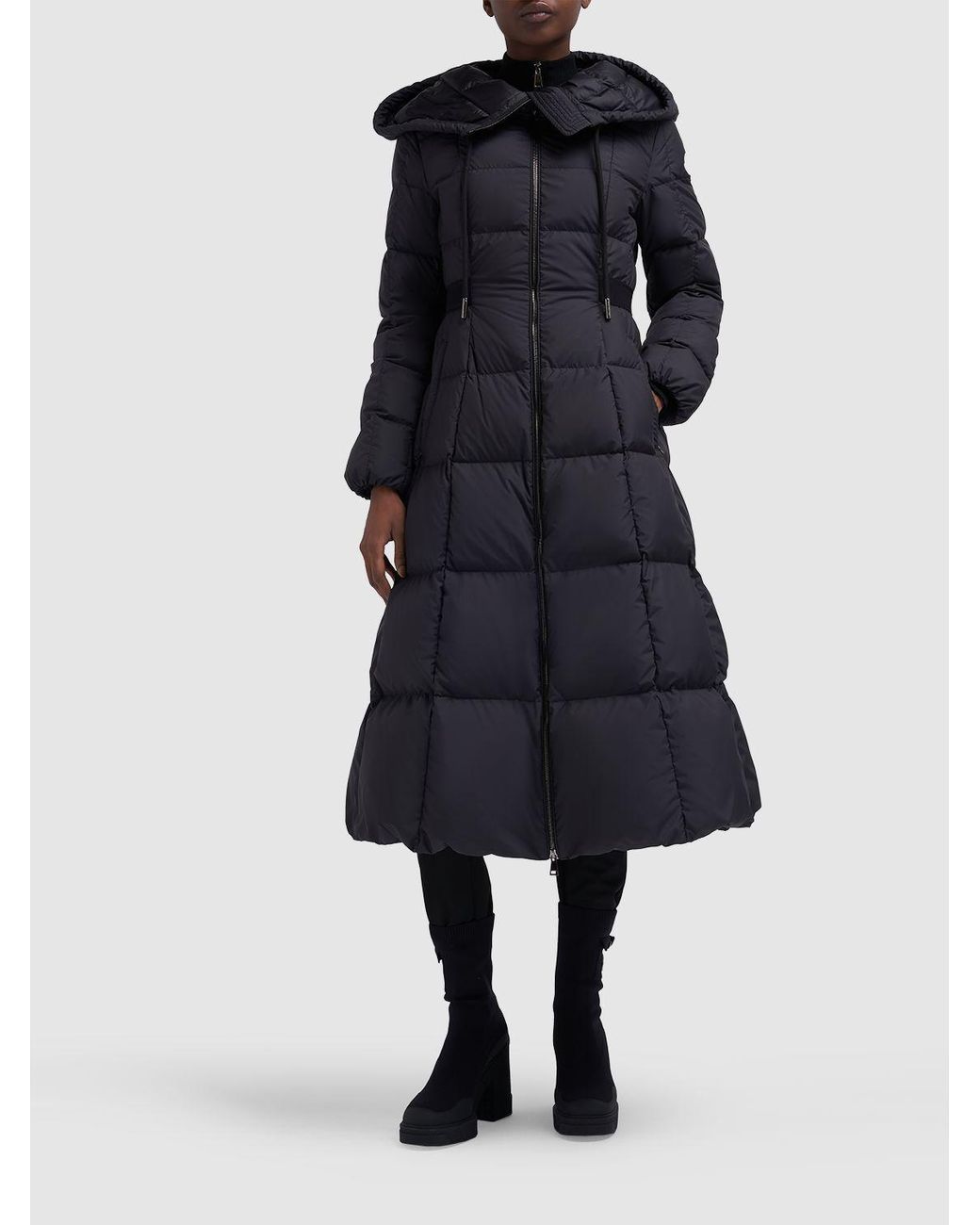 Moncler faucon fitted puffer coat hotsell