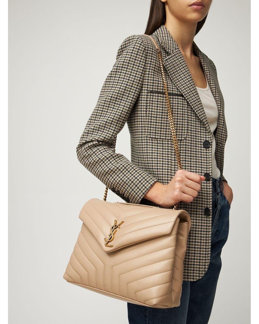Loulou medium beige sale