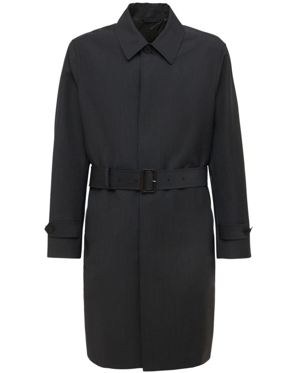 The Row William Wool Mohair Trench Coat in Black for Men Lyst