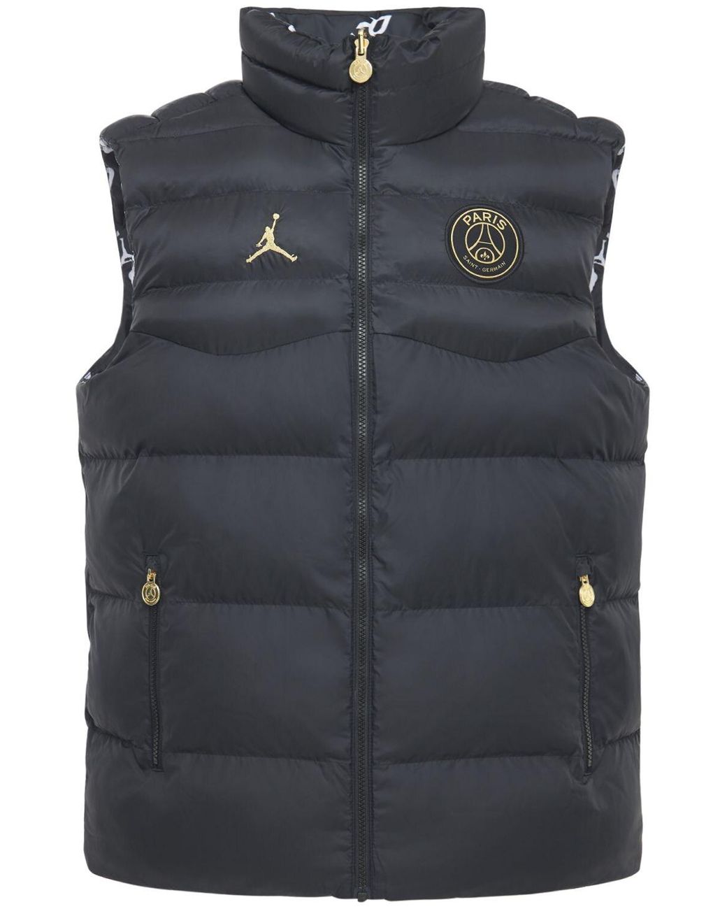 Nike Synthetic Jordan Psg Reversible Puffer Vest in Black for Men | Lyst