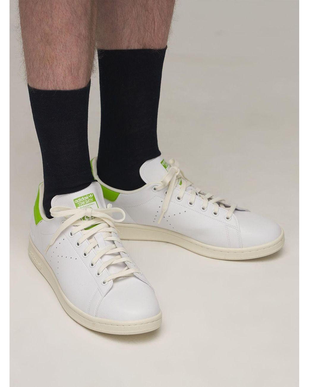 adidas Originals STAN SMITH White / Blue - Fast delivery | Spartoo Europe !  - Shoes Low top trainers 72,00 €