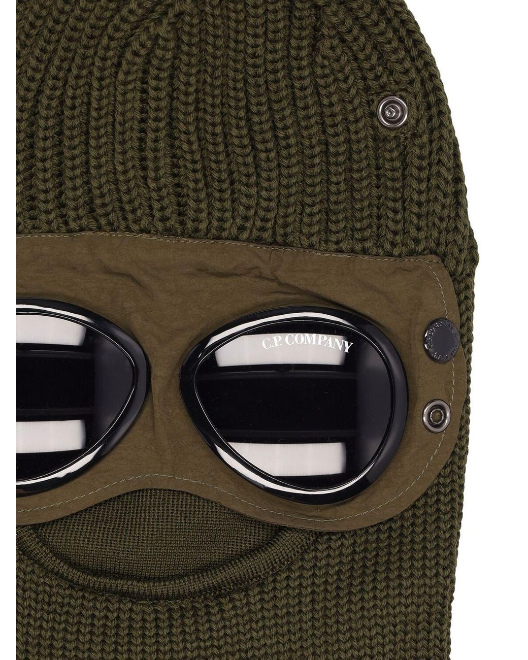 C.P. Company Knit Wool Balaclava w/goggles in Green for Men | Lyst