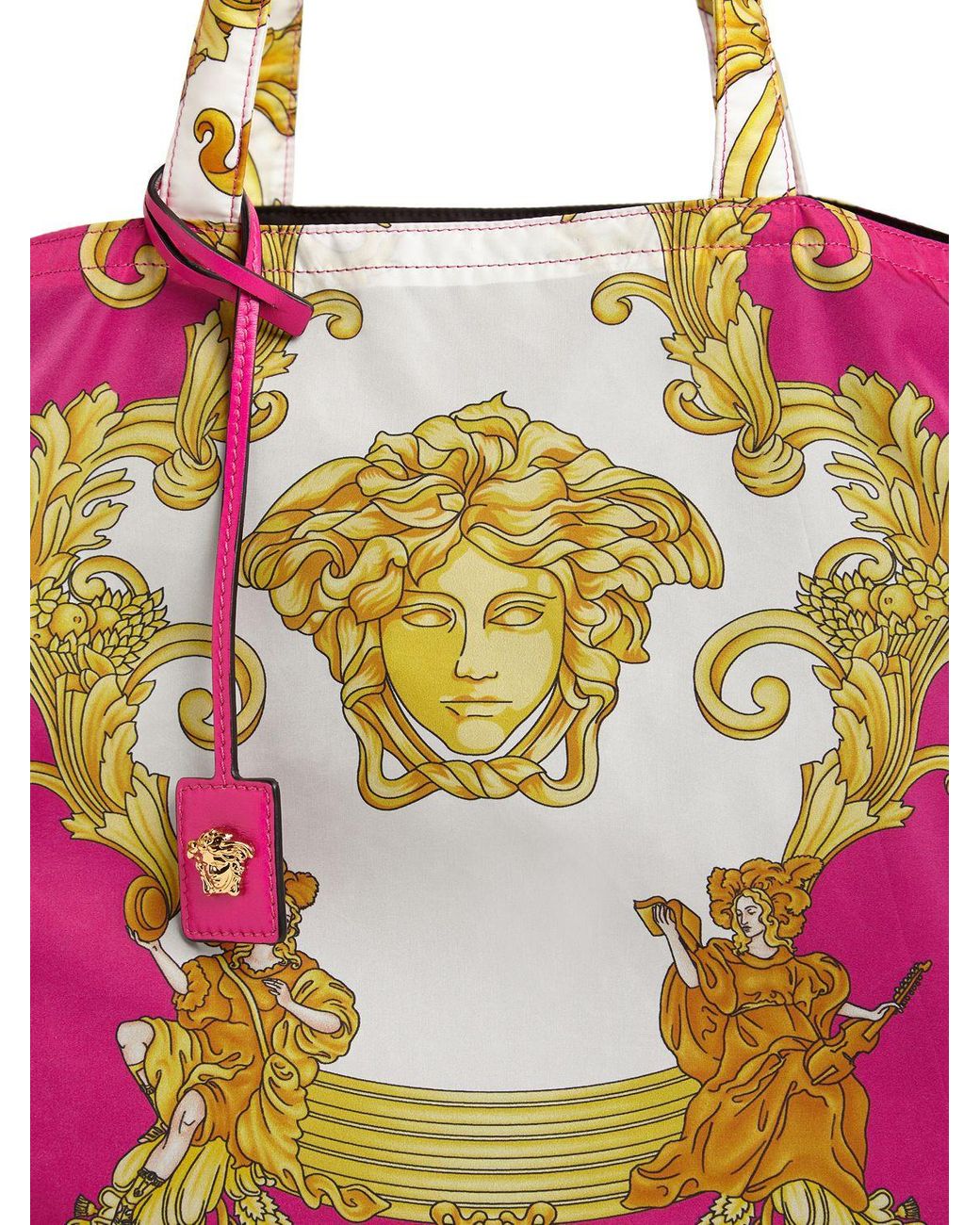 Versace Multicolor Barocco Print Nylon and Leather Chain Reaction Snea –  Hieda Natasha