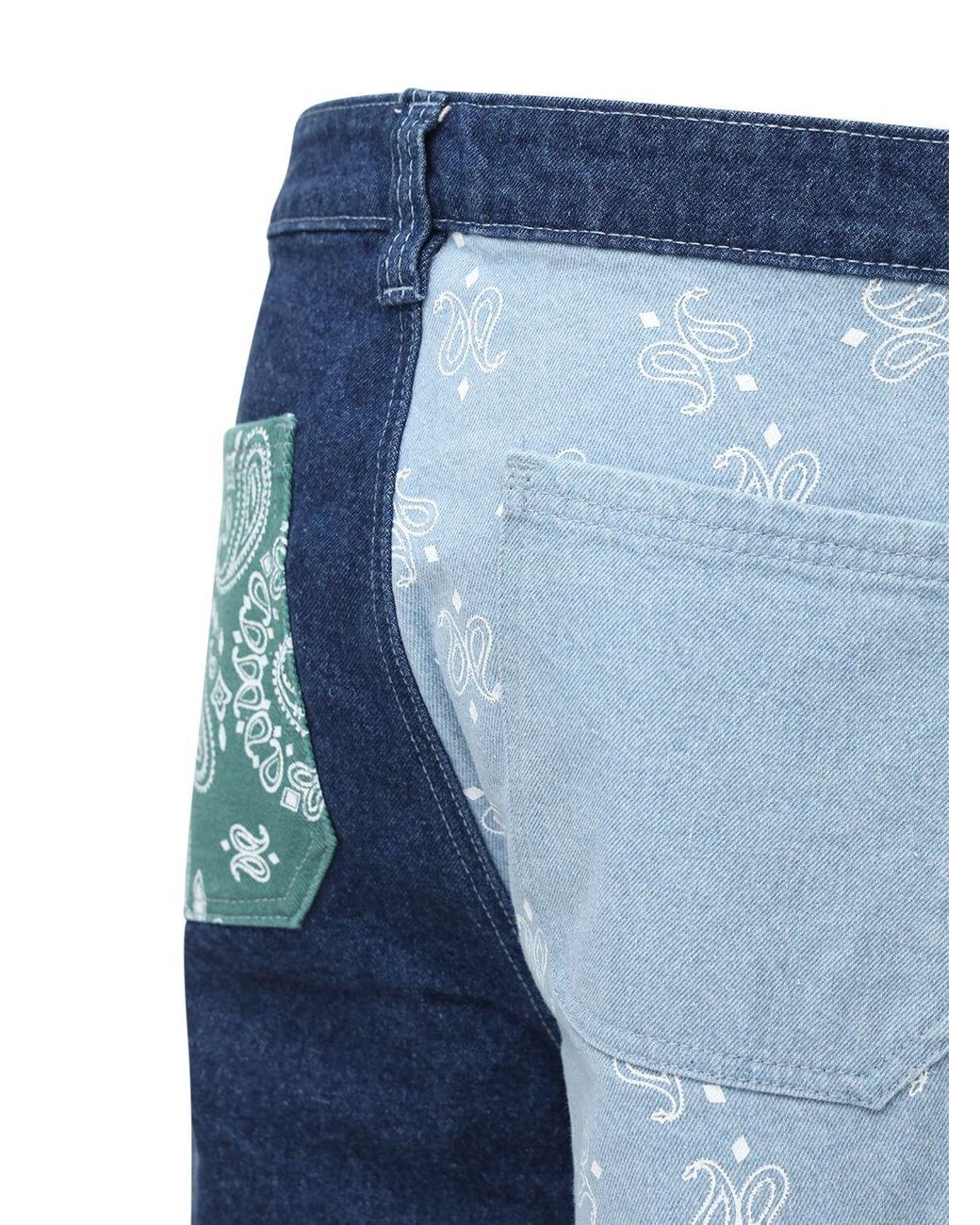 メンズ Jaded London Patchwork Paisley スケーターデニム メンズ Jaded London Patchwork Paisley スケーターデニム