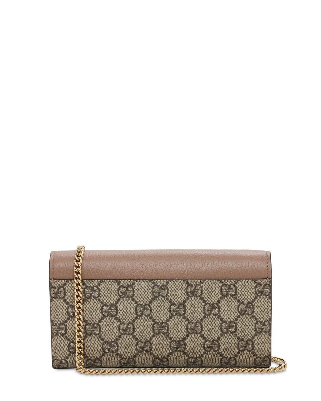 gucci petite marmont leather flap wallet