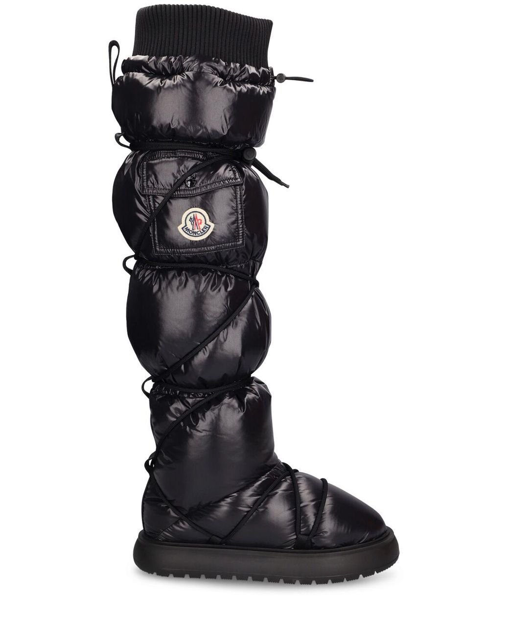 Moncler Gaia Pocket High Nylon Snow Boots in Black | Lyst UK