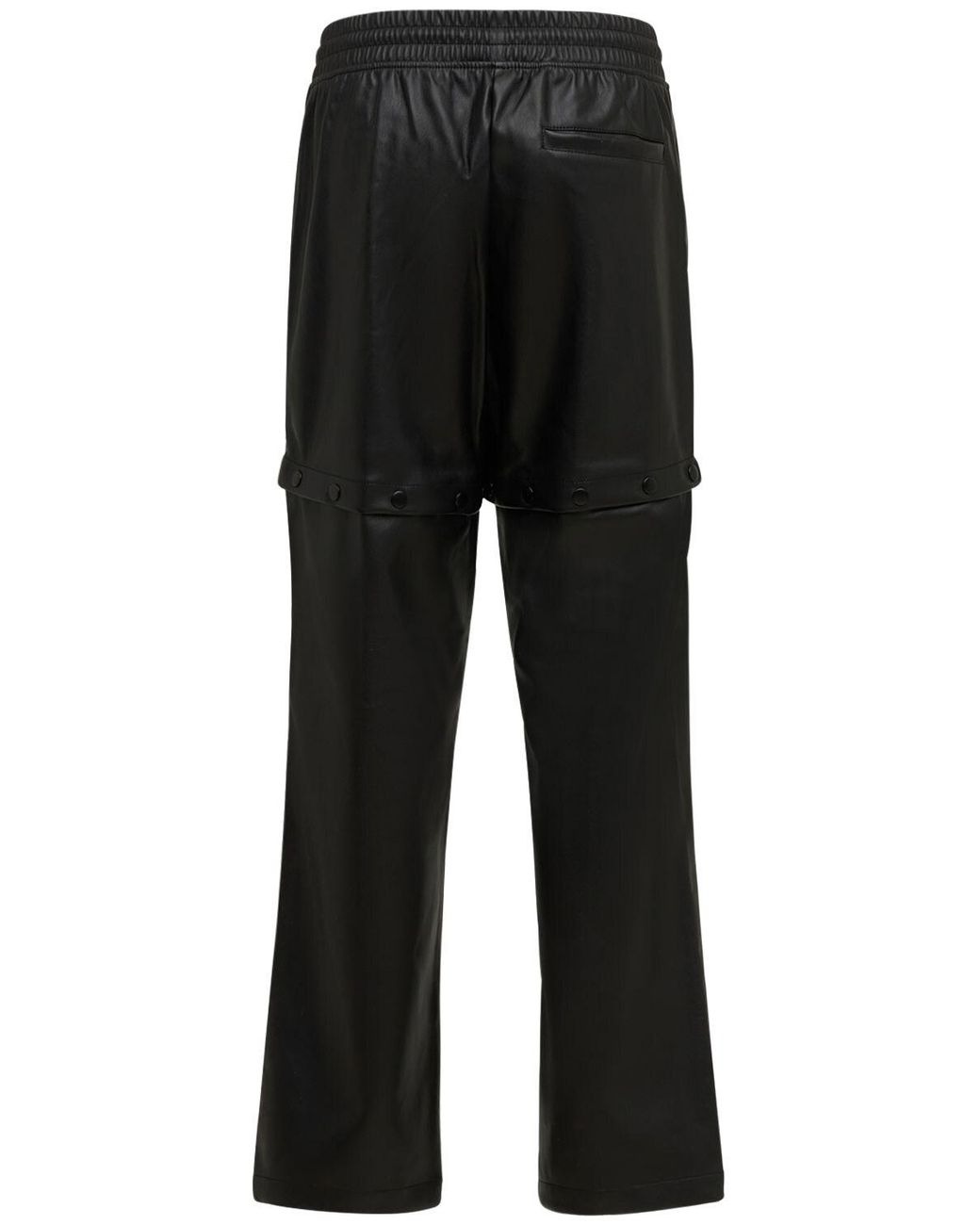 adidas Originals Always Original Faux Leather Track Pants in Black | Lyst