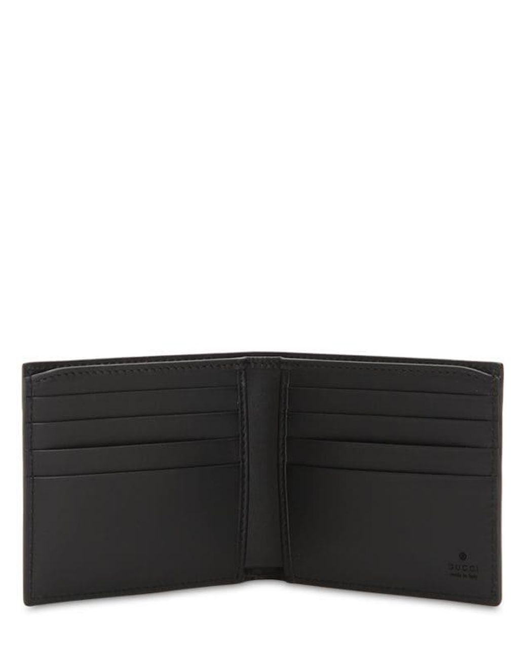 Gucci Black Leather Kingsnake Bifold 