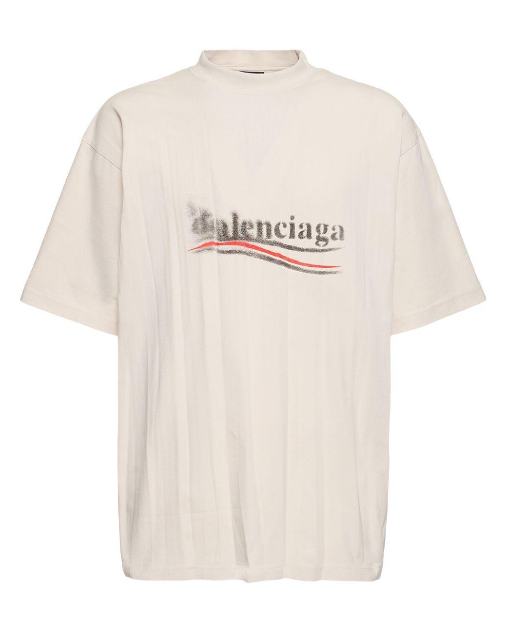 BALENCIAGA コットン フーディー Politicalロゴ ストリート ロゴ BALENCIAGA バレンシアガ Overlayer Political Campaign Hoodie