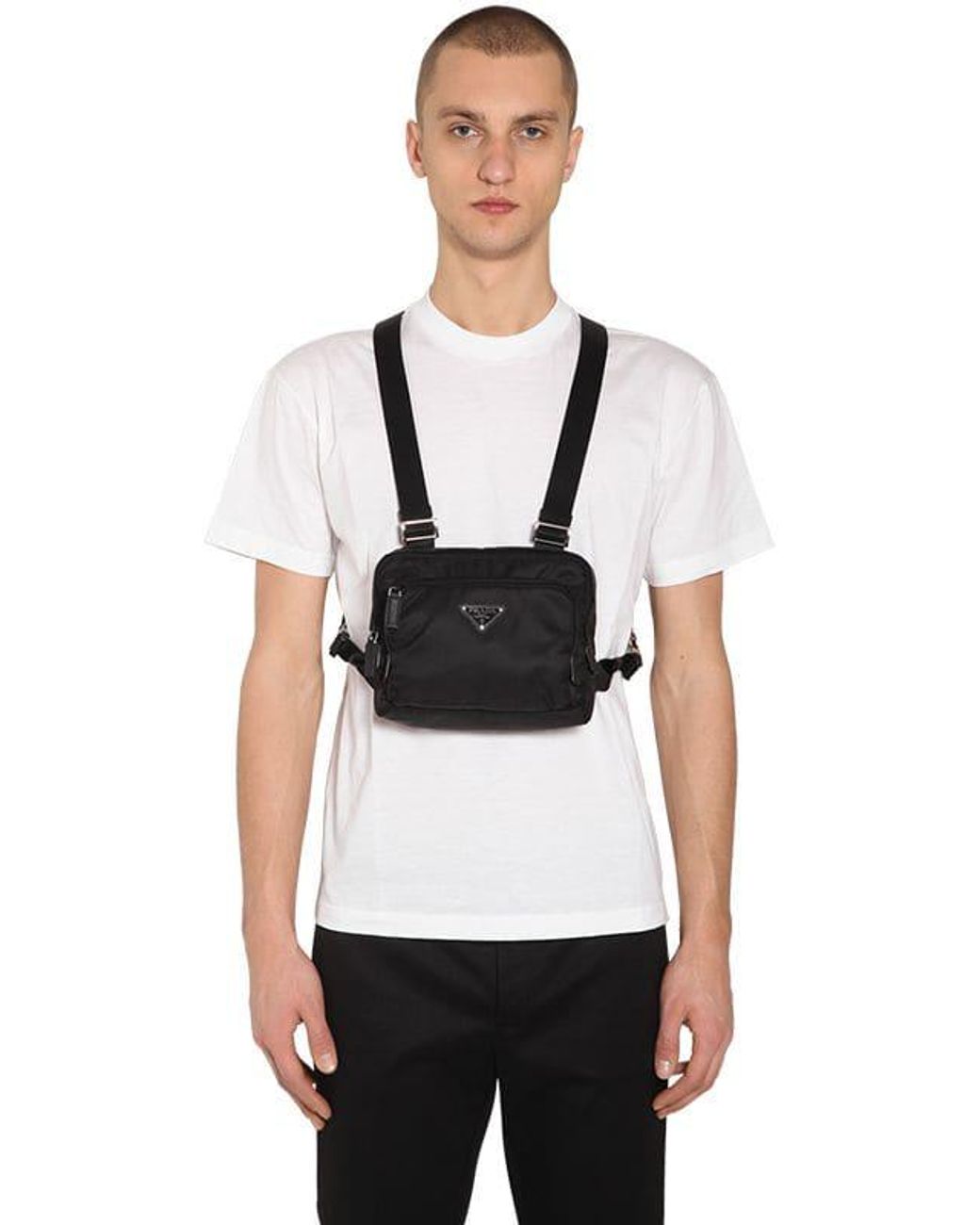 Prada Nylon Belt Bag & Chest Pack in Black for Men | Lyst