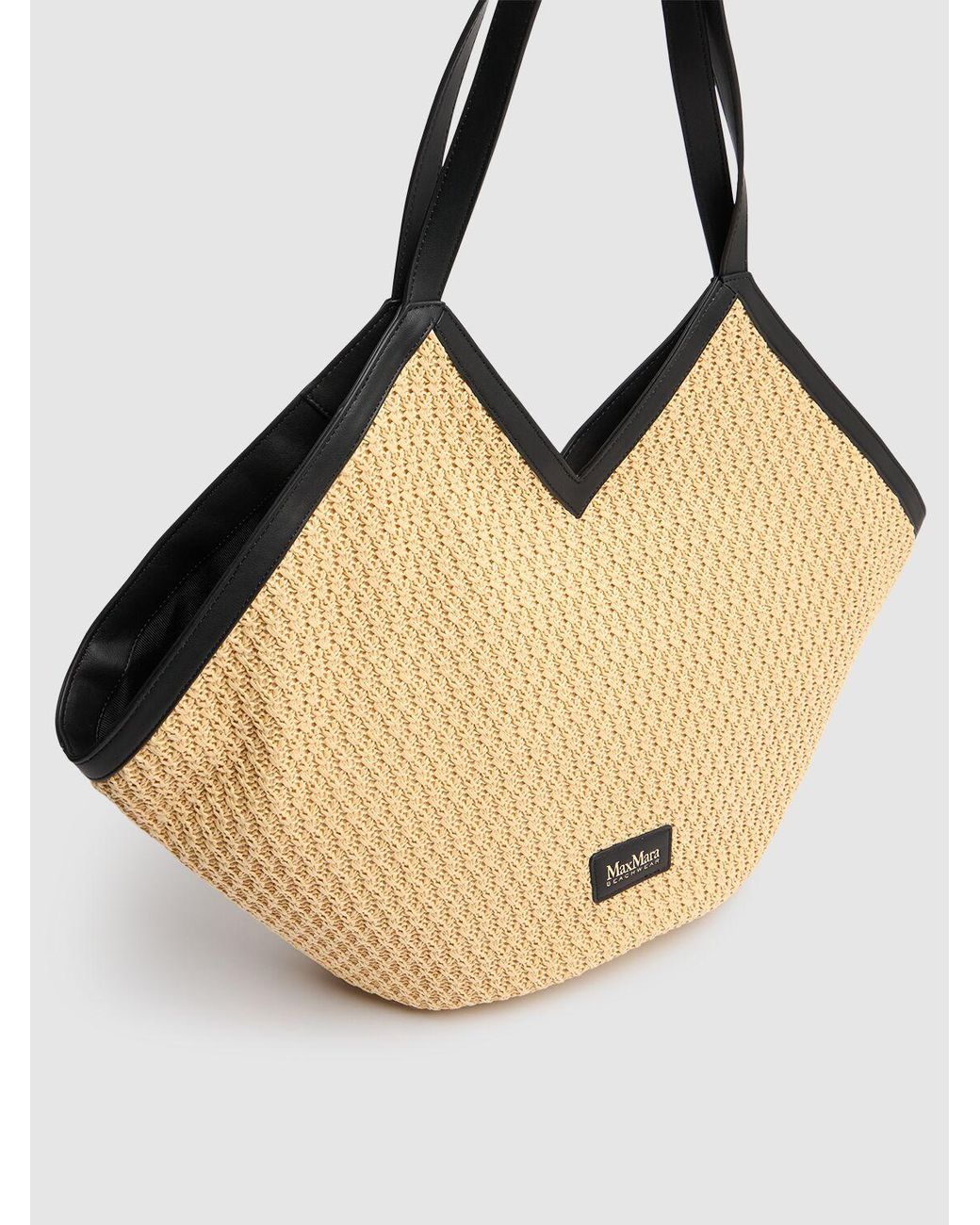 DT MaxMara ★ ラフィア風 クラッチバッグ ADORNO ベージュ Amazon | [ウィークエンドマックスマーラ] パスティチーノ