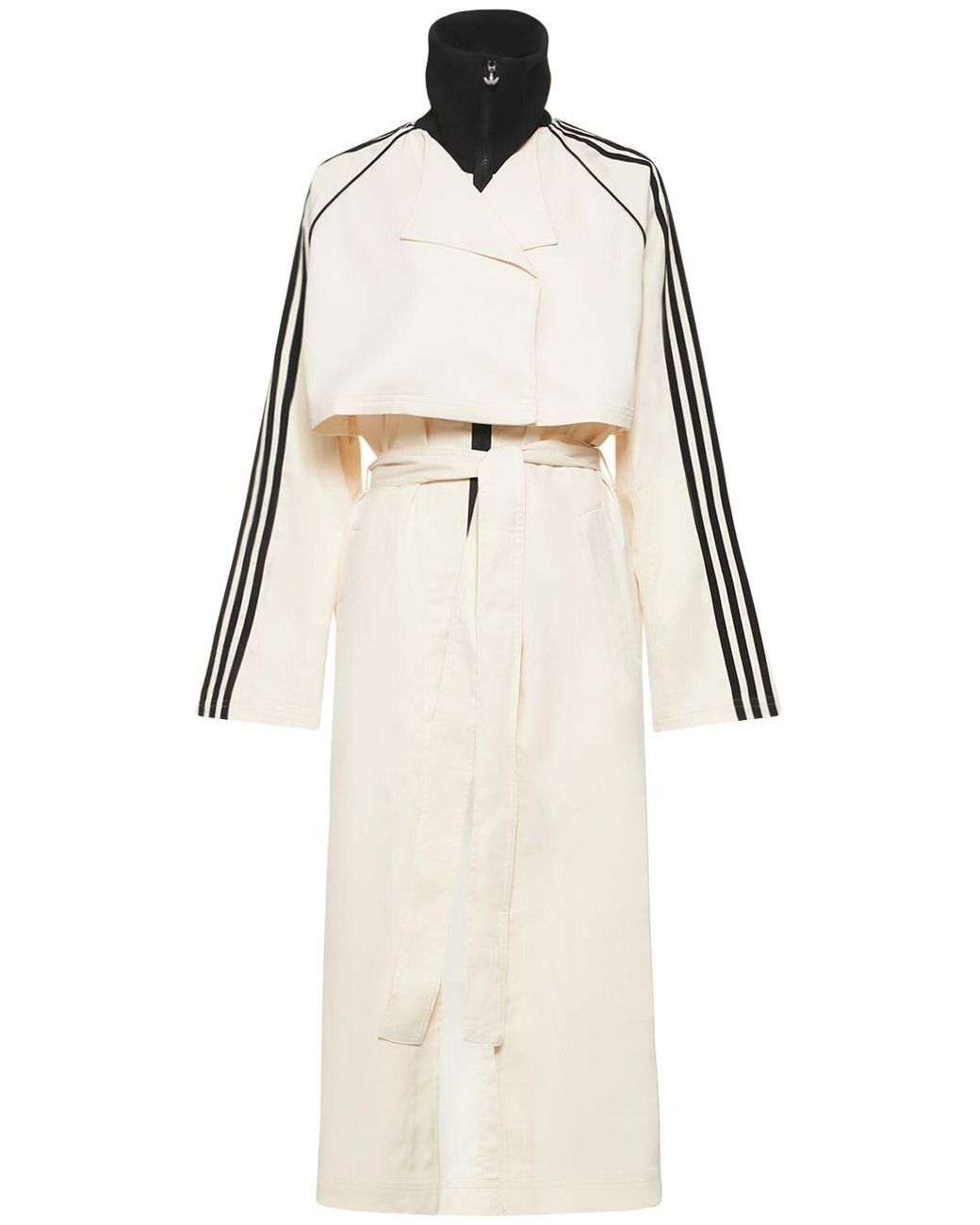 adidas Originals Trench Coat in Natural Lyst Australia