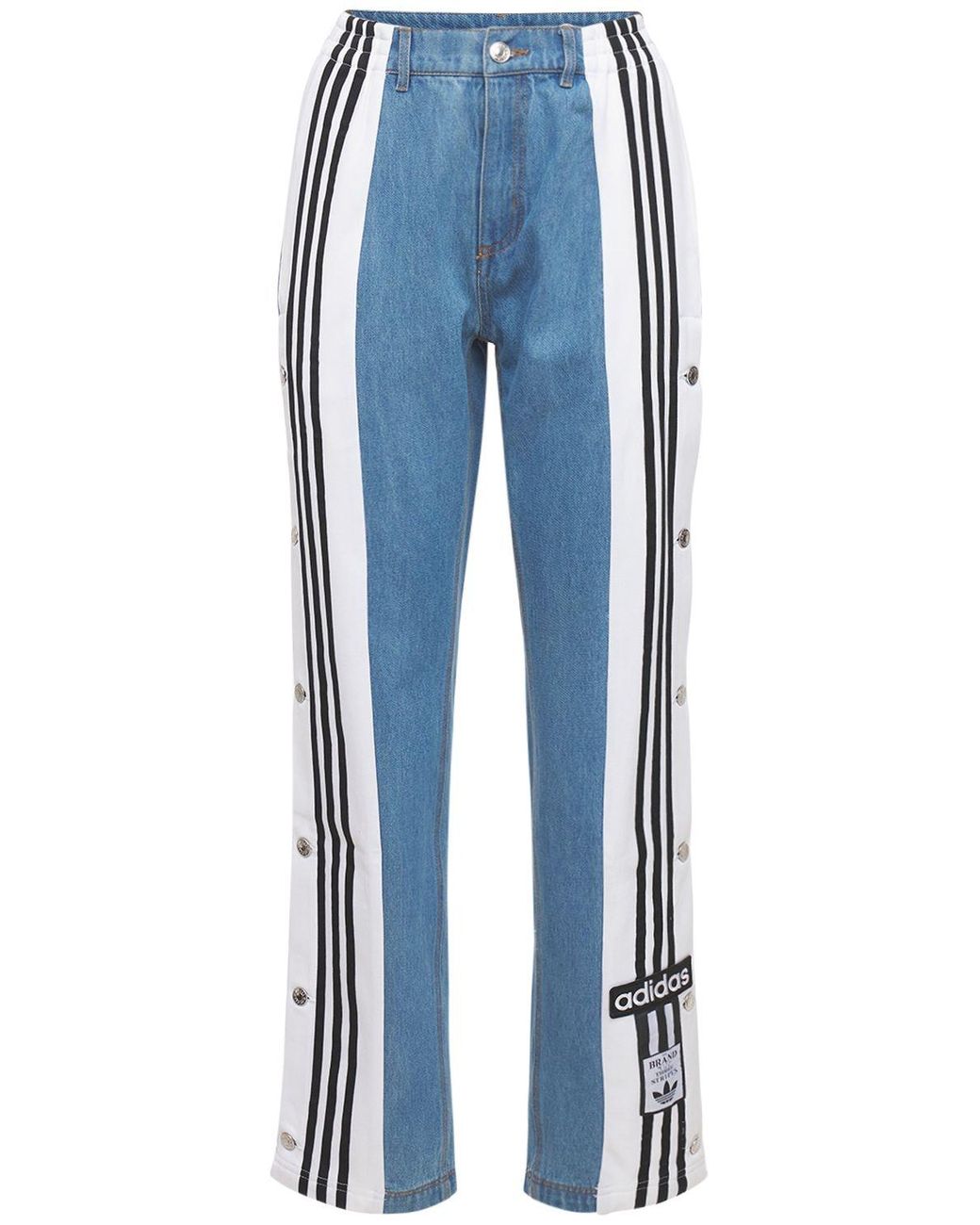 adidas Originals Denim Adibreak Pants in Blue | Lyst