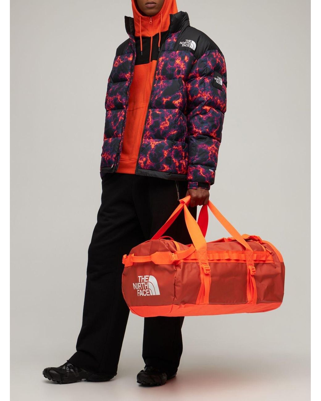 The North Face Base Camp Duffle Bag in Orange for Men | Lyst